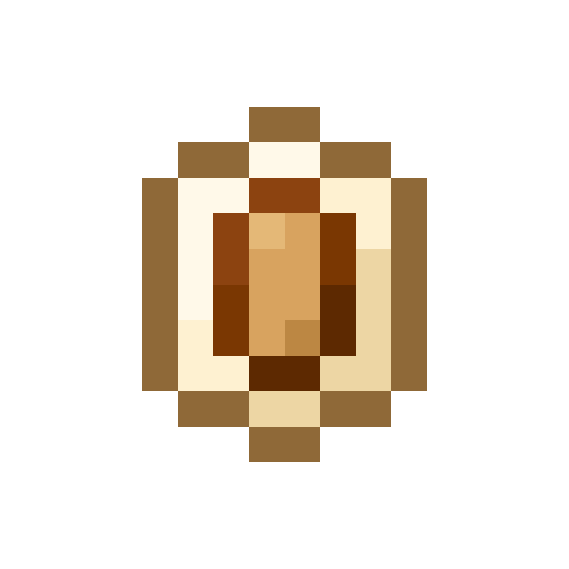 The Obol coin, as it looks in the game.
